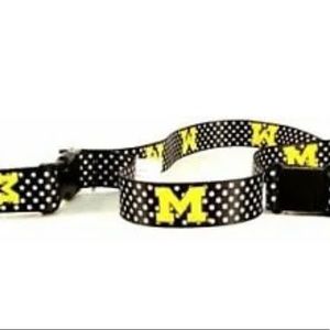 NCAA Michigan wolverines Poka-dot lanyard